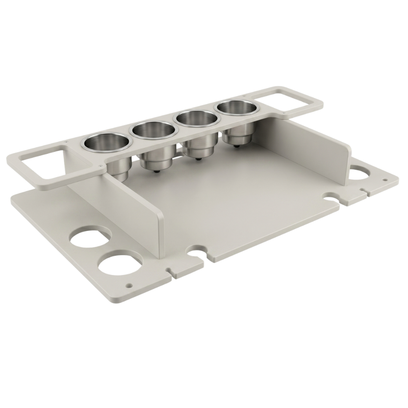 Load image into Gallery viewer, Sandbar Pontoon Table – Exterior Rail Mount | USA Made | 3 Tiers