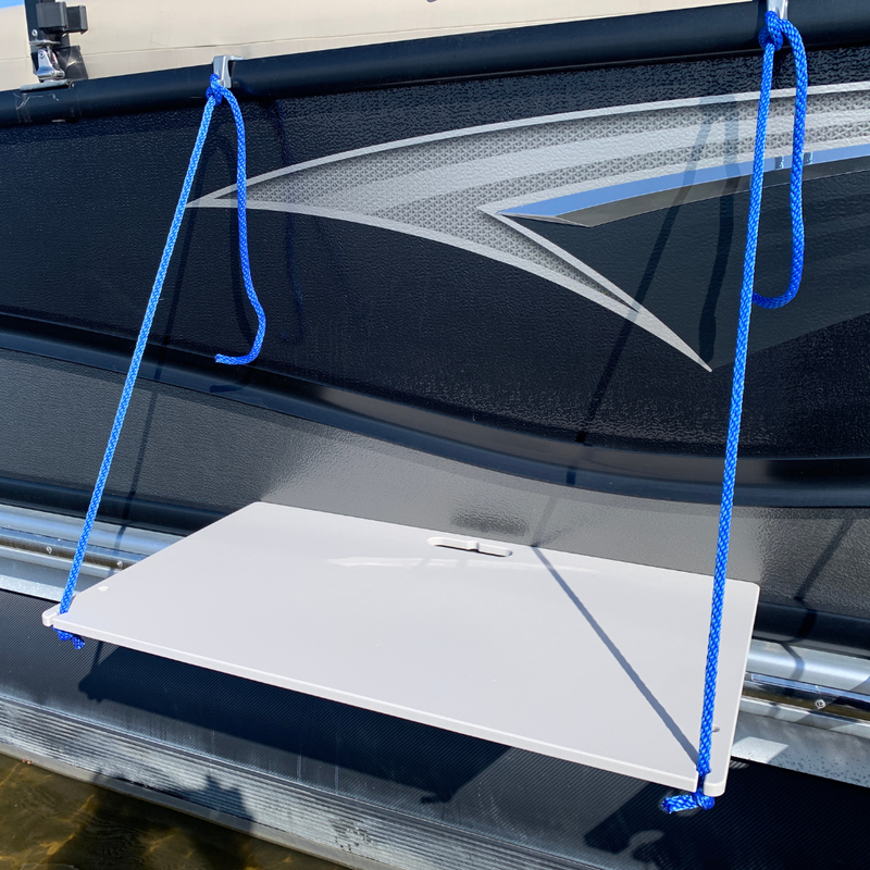 Load image into Gallery viewer, Sandbar Pontoon Table – Exterior Rail Mount | USA Made | 3 Tiers