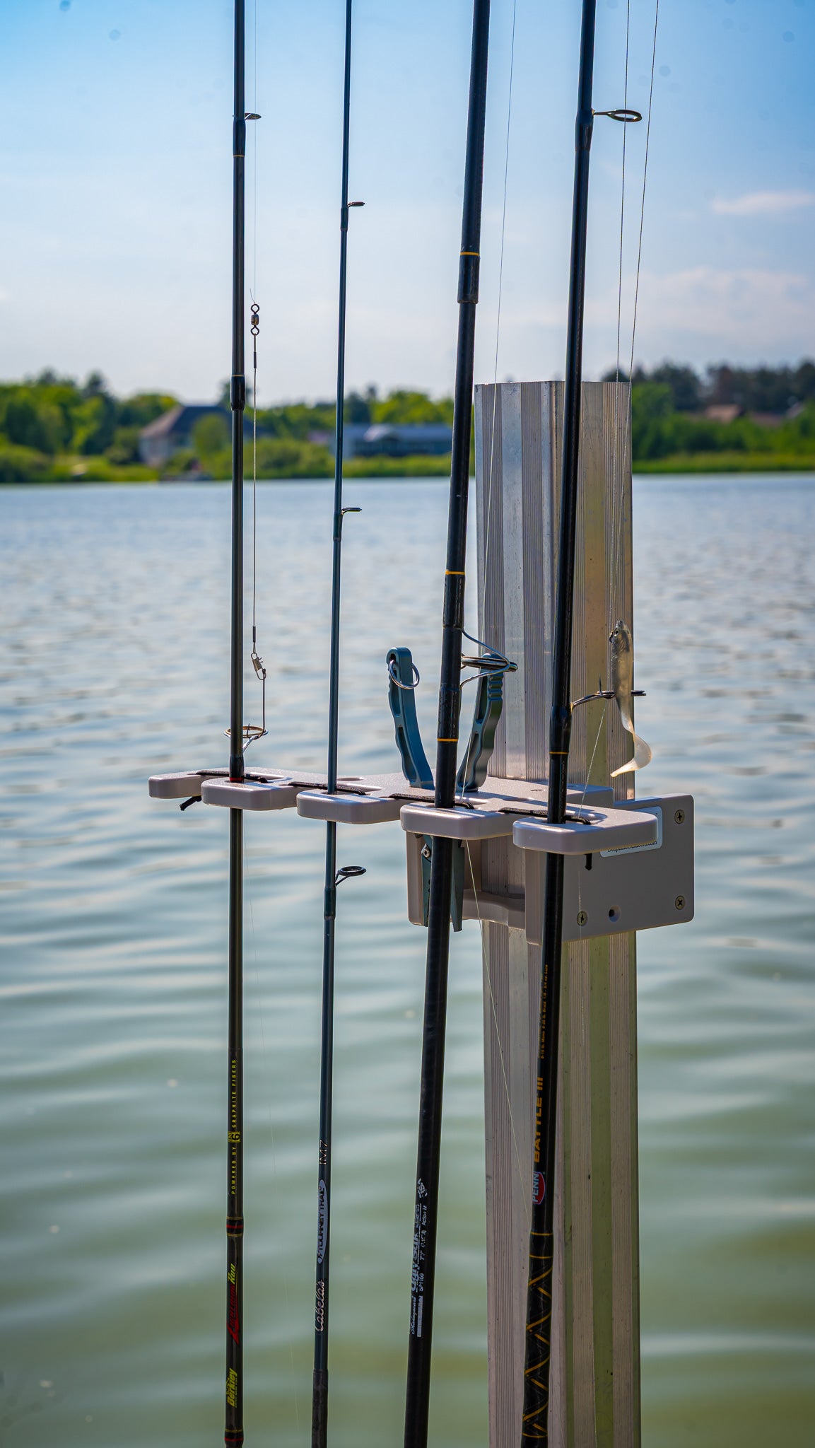 Dock Post – 4 Place Rod Holder