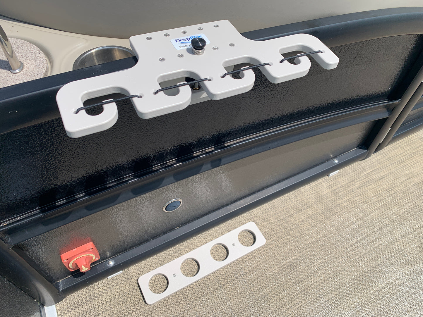 Pontoon Rail - 4X Rod Holder
