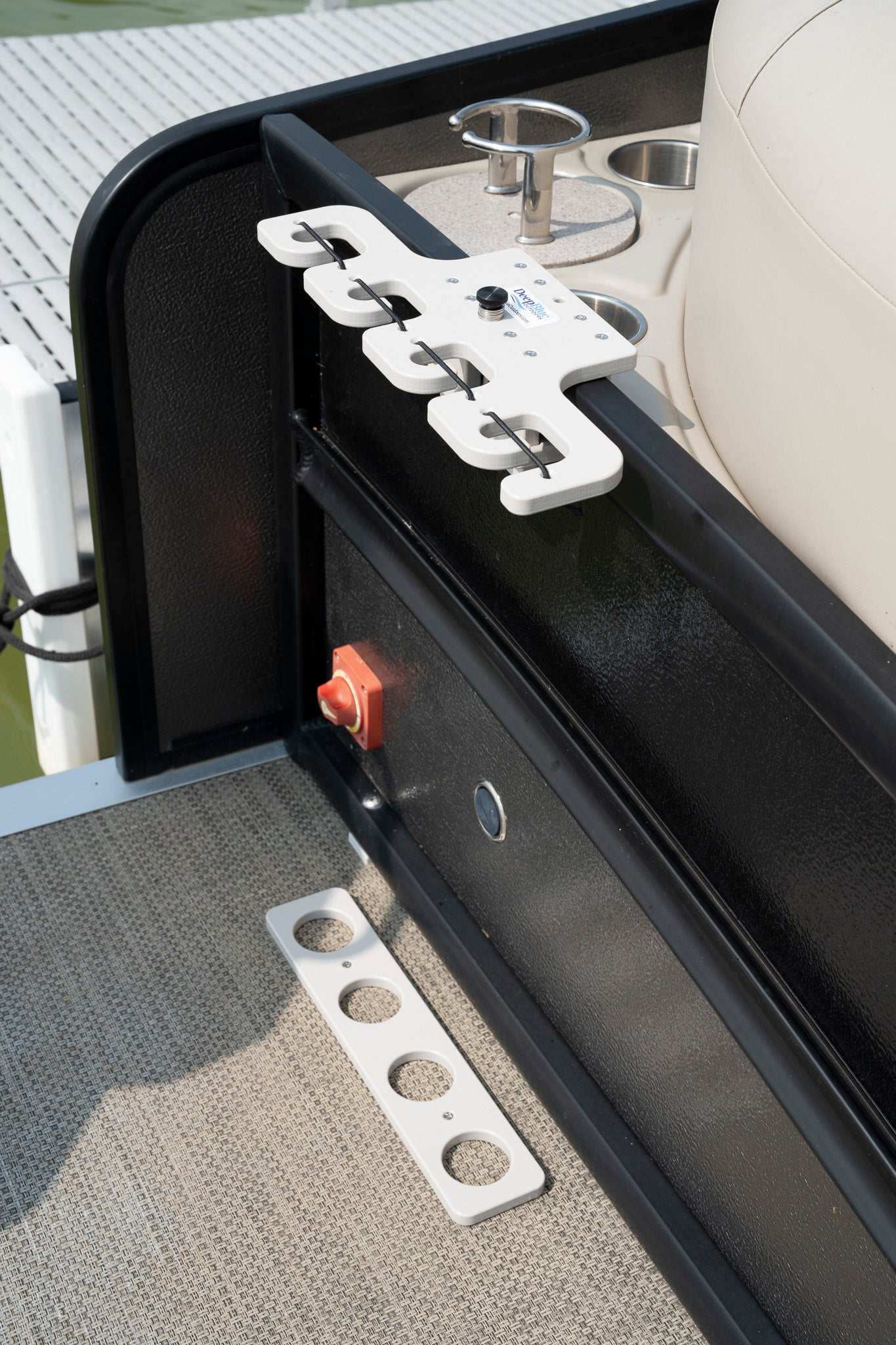 Pontoon Rail - 4X Rod Holder