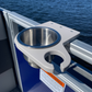 Pontoon Rail Cup and Wine Glass Holder Bundle for Pontoon Boats | Set of 2, Square & Premier® Brand Rail Options