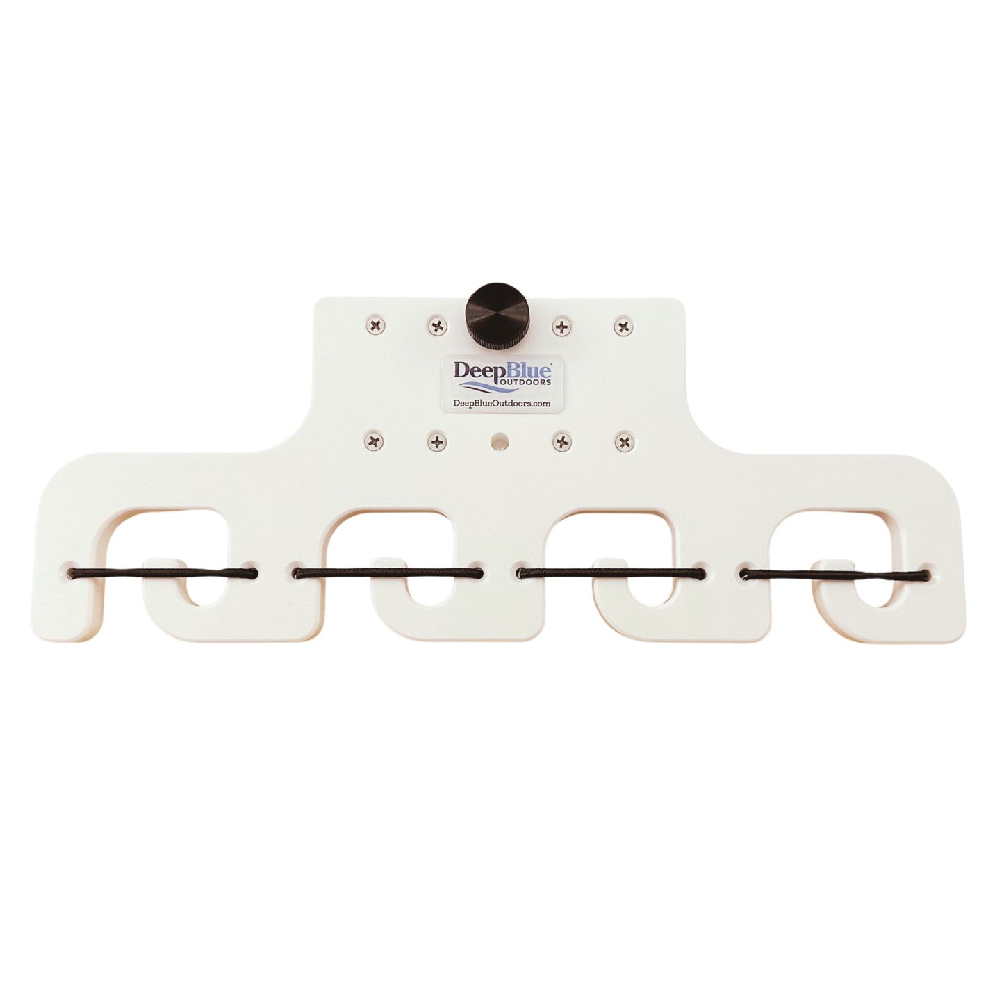 Pontoon Boat Fishing 4-Rod-Holder – No-Tool Rail Mount | USA Made