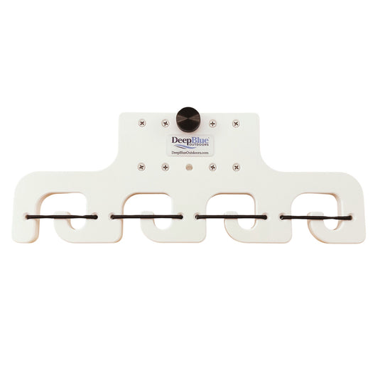 Pontoon Boat Fishing 4-Rod-Holder – No-Tool Rail Mount | USA Made