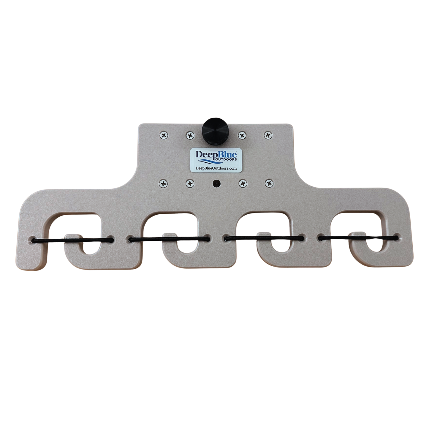 Pontoon Boat Fishing 4-Rod-Holder – No-Tool Rail Mount | USA Made