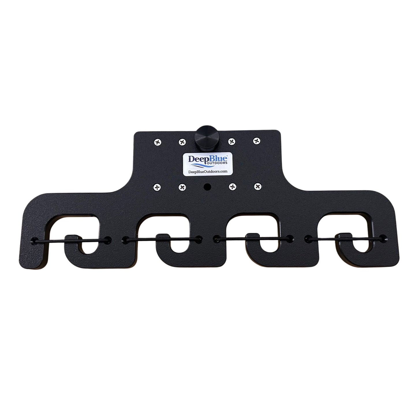 Pontoon Boat Fishing 4-Rod-Holder – No-Tool Rail Mount | USA Made