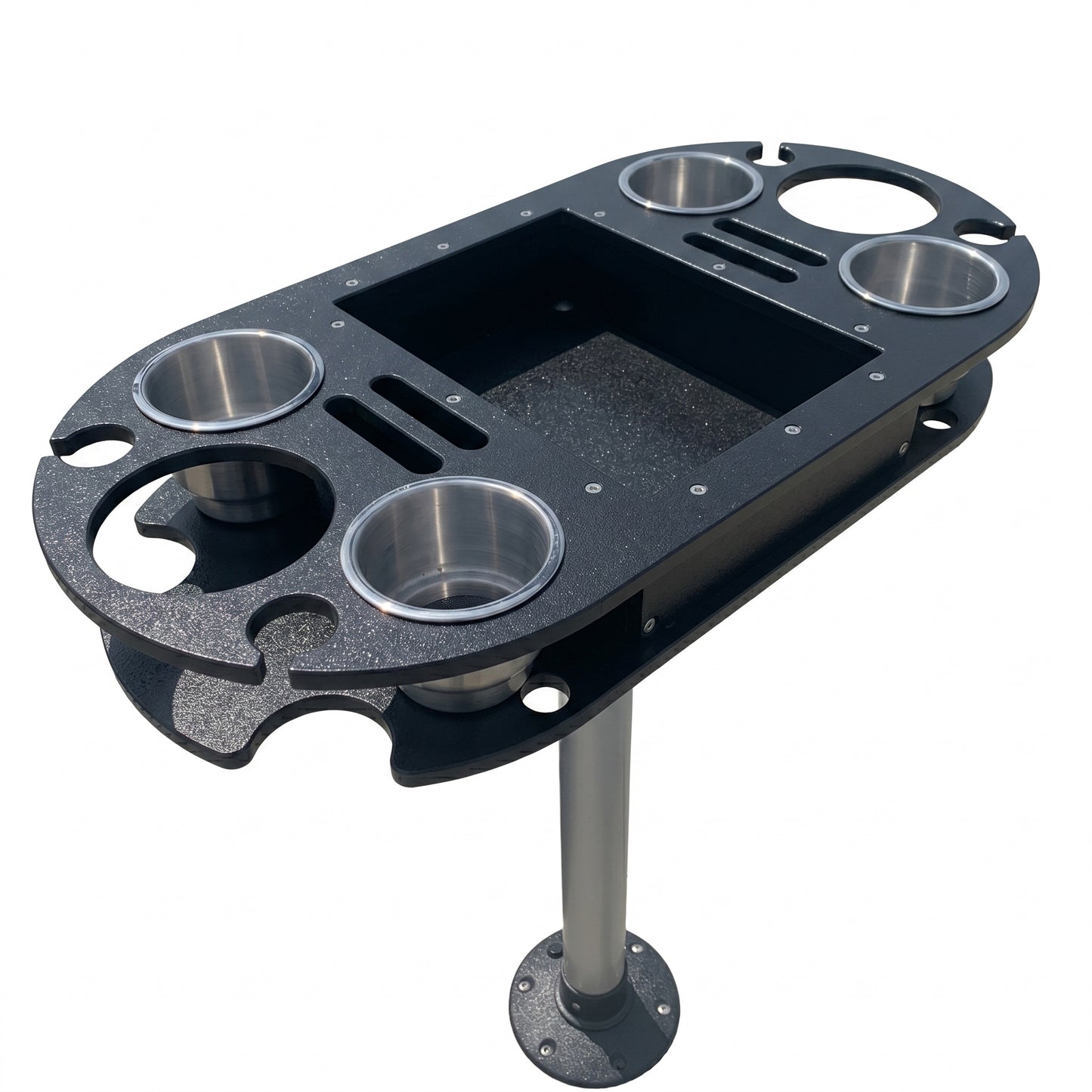 Boat and Pontoon Table – USA Made | Marine Grade with Cup Holders