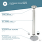 Entertainer Series - Table, Collapsible Leg and Table Post "Bundle"