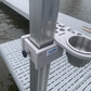 Dock Post – Double Rod and Cup Holder fits up to 2.625" Square. or Round posts