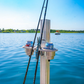 Dock Post – Double Rod and Cup Holder fits up to 2.625" Square. or Round posts