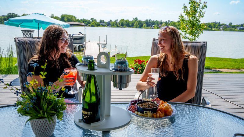 Load image into Gallery viewer, Table Top - Cup Holder, Wine Glass and Bottle Caddy
