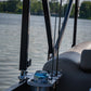 Pontoon Rail - Double Cup and Rod Holder with Tool Organizer slots