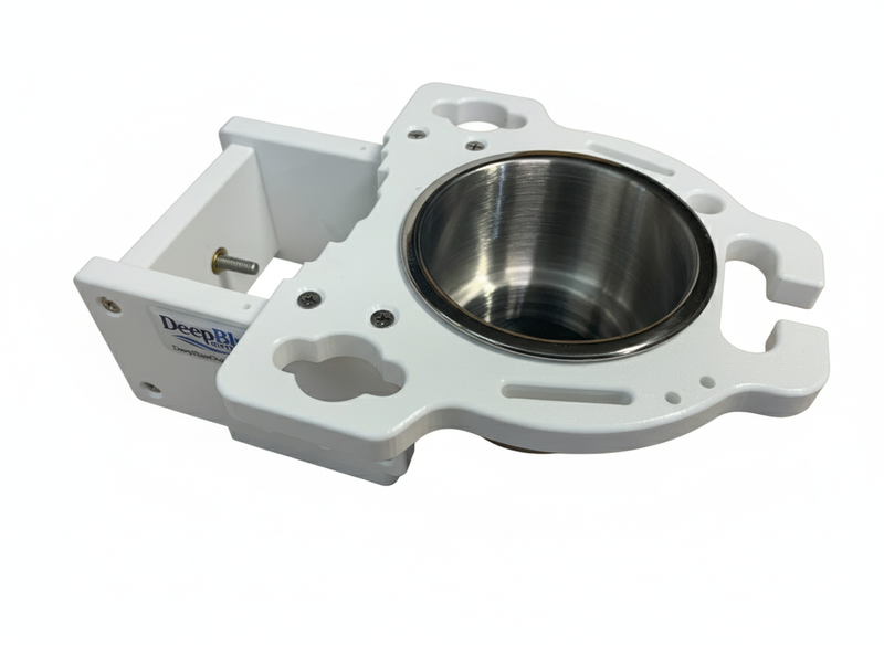 Load image into Gallery viewer, Dock Post – Single Rod and Cup Holder - fits up to 2.625" Square. or Round
