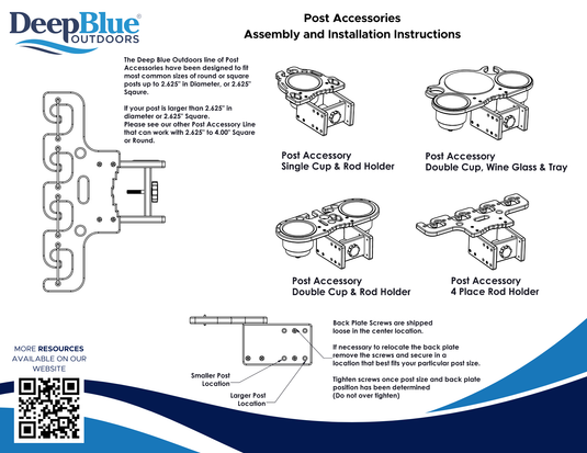 Dock Post Accessory Install Instructions