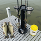 4 Place Fishing Rod Caddy - 4 Rod Holder with Cup Holders