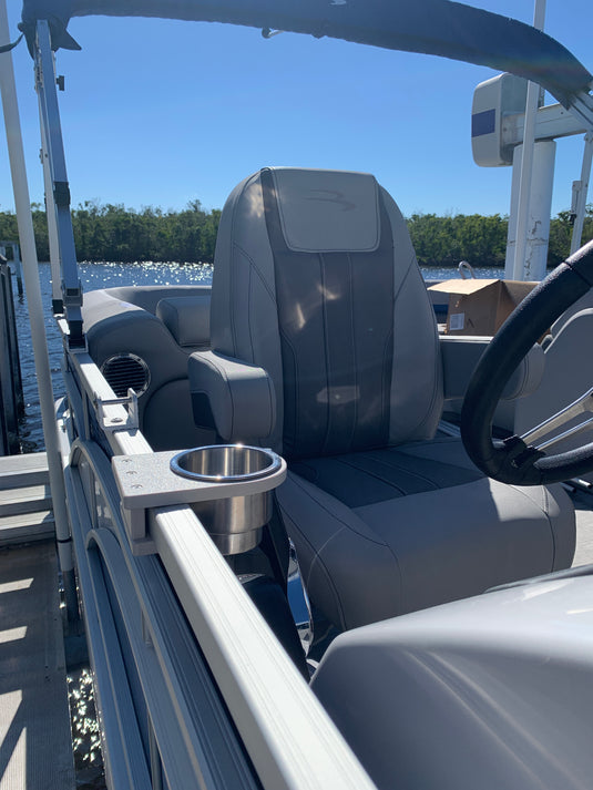Pontoon Rail Cup Holder for Pontoon Boats | Square & Premier® Brand Rail Options