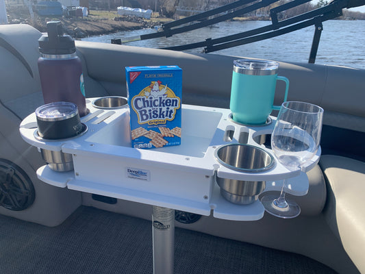 Pontoon Boat Tables- Marine Tables for Fishing Boats – Deep Blue Outdoors