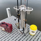 4 Place Fishing Rod Caddy - 4 Rod Holder with Cup Holders