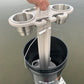 4 Place Fishing Rod Caddy - 4 Rod Holder with Cup Holders