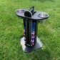 Cornhole Scoreboard and Bag Caddy - with Drink Holders
