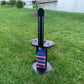 Cornhole Scoreboard and Bag Caddy - with Drink Holders