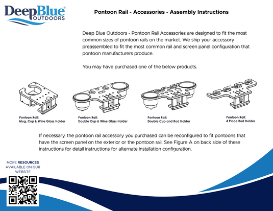 Pontoon Rail Accessories Assembly Instructions