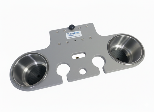 Pontoon Rail - Double Cup and Wine Glass Holder