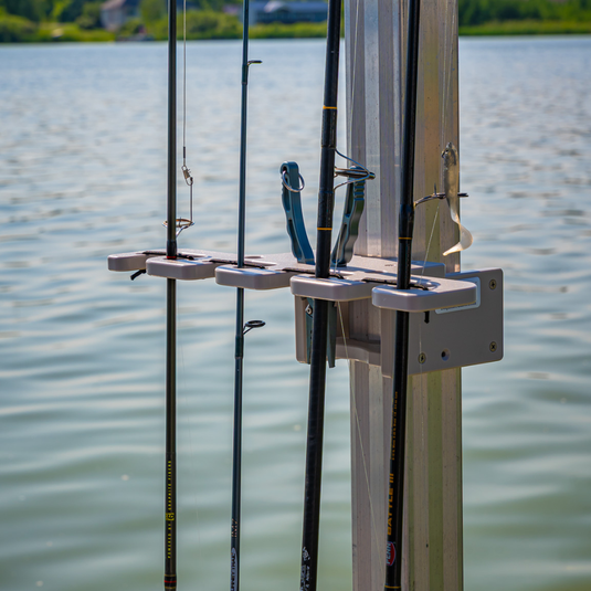 Dock Post 4-Rod-Holder No-Tool Post Mount USA Made – Deep Blue Outdoors