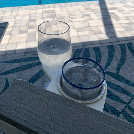 Patio Furniture - Beverage and Wine Glass Holder