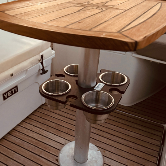 4 Place Cup and Wine Glass Holder for table posts