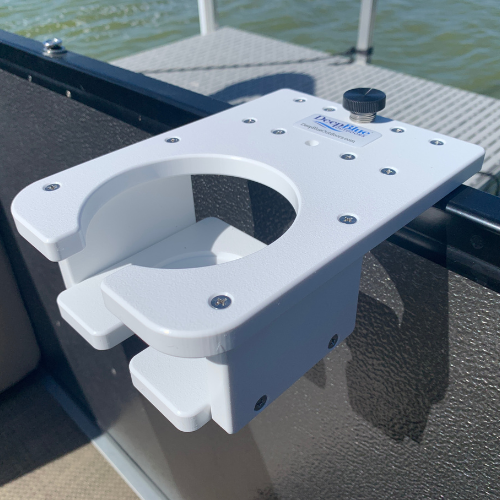 Load image into Gallery viewer, Pontoon Rail - Mug, Cup and Wine Glass Holder
