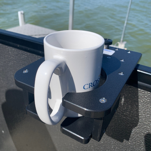 Load image into Gallery viewer, Pontoon Rail - Mug, Cup and Wine Glass Holder
