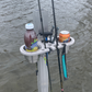 Dock Post – Double Rod and Cup Holder - 2.625" to 4" Post Option