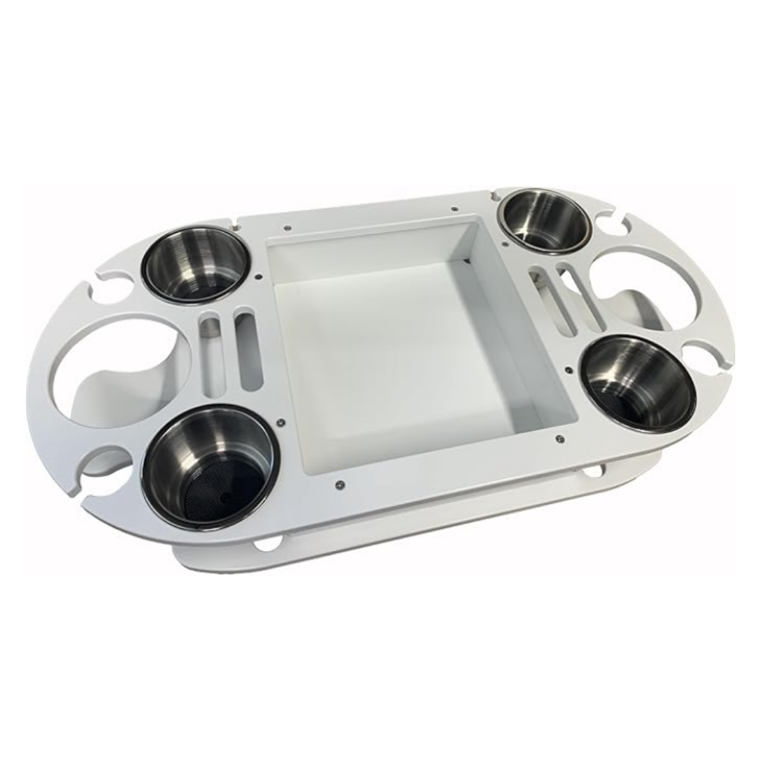 Boat and Pontoon Table – USA Made | Marine Grade with Cup Holders