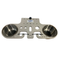 Pontoon Rail Double Rod and Cup Holder with Tool Organizer – No-Tool Install | USA Made