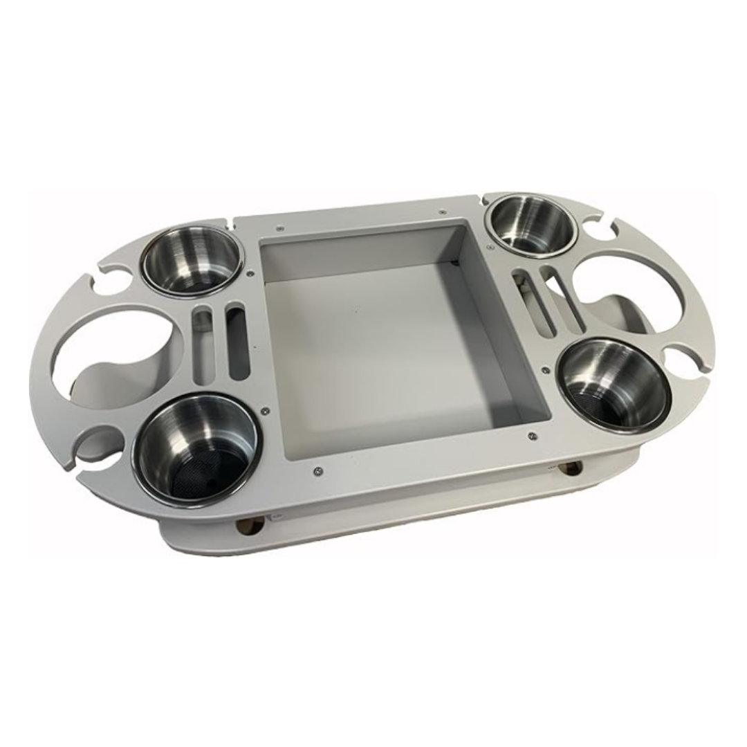 Boat and Pontoon Table – USA Made | Marine Grade with Cup Holders