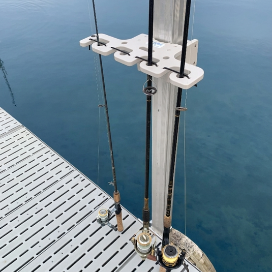 fishing rod holders for docks portable FishEZ Dock Pole Holder (2.5") This makes for a great fresh or saltwater setup Dock Post 4 Place