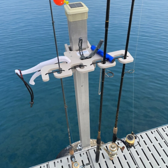 Dock Post – 4 Place Rod Holder – Deep Blue Outdoors
