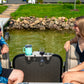 Pontoon Rail - Double Cup and Wine Glass Holder
