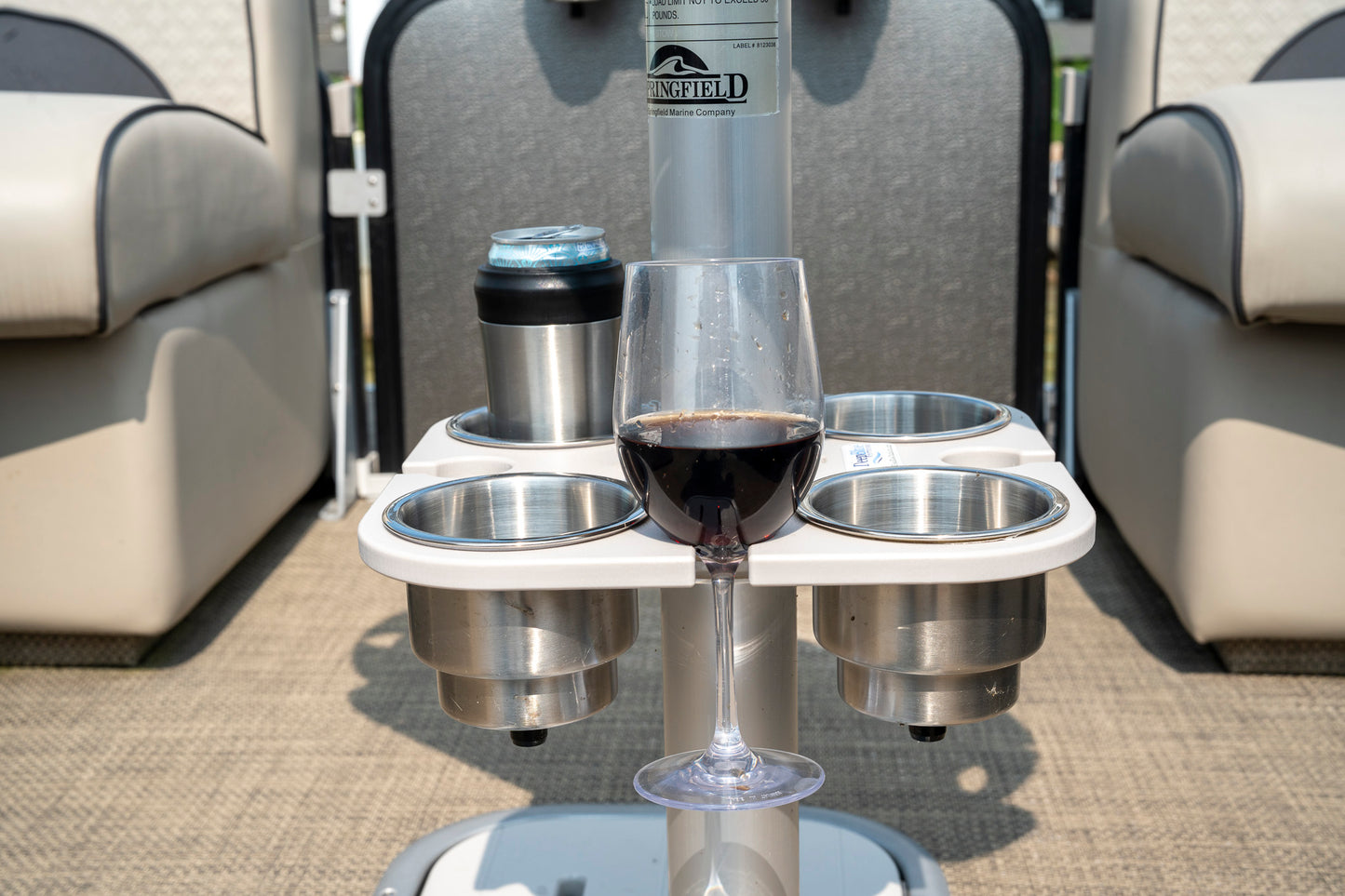 4 Place Cup Holder for Boat Table Posts