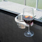Pontoon Rail Cup and Wine Glass Holder - (1-1/8") or (1-1/4") Square Rail