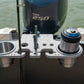 Pontoon Rail - Double Cup and Rod Holder with Tool Organizer slots