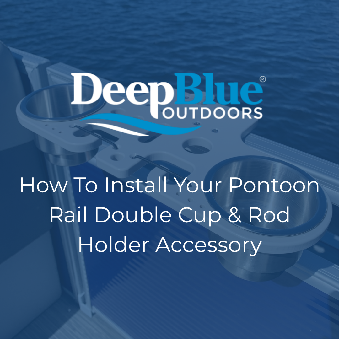 How to install your pontoon rail double cup & rod holder accessory