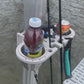 Dock Post – Double Rod and Cup Holder fits up to 2.625" Square. or Round posts